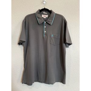 Penguin Polo Classic Fit Gray Blue Size XL a175